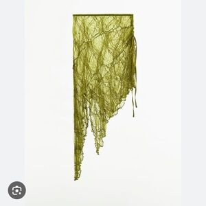 Asymmetric lace skirt or swim cover up